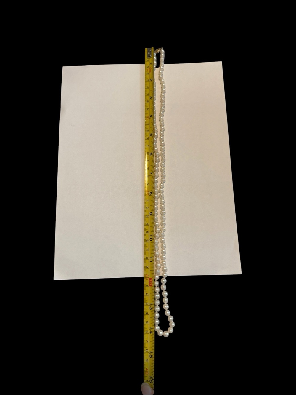 Classic Pearl Bead Necklace with 14K Gold Closure - Picture 10 of 11